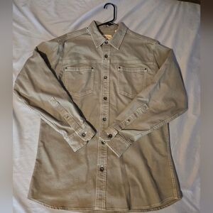 Khaki Button-Up Shirt